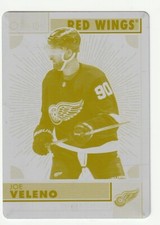 2022-23 OPC Joe Velano Yellow Printing Plate 1/1 #311 Detroit Red Wings ex cond