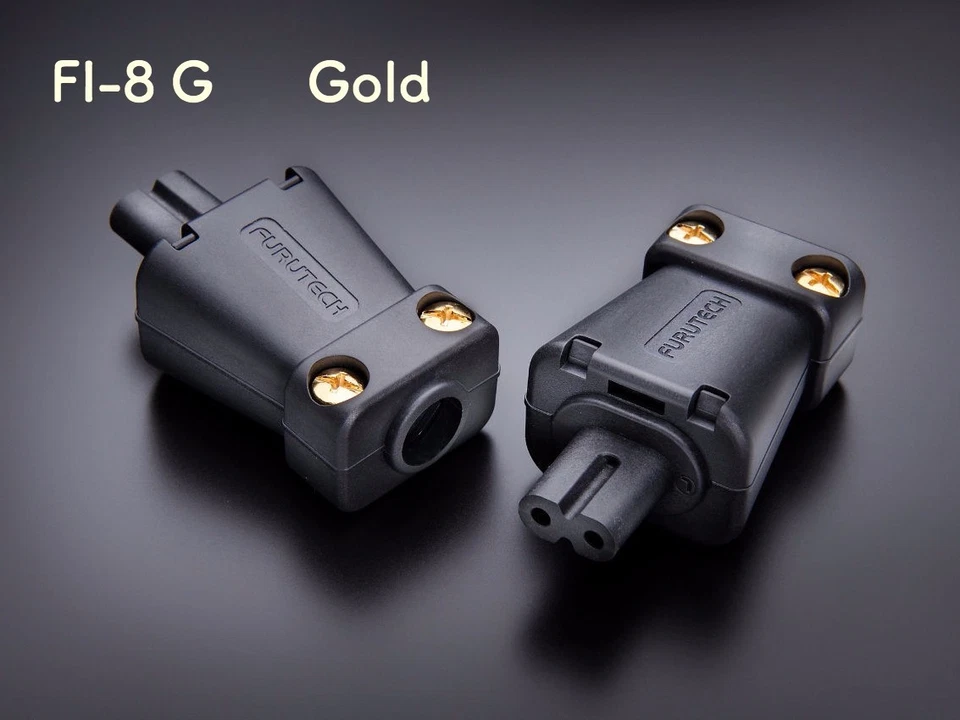 Furutech Fi-8N G Small Appliance Plug Type 8 Coupling, IEC C7 Connector 1 Piece - Image 1 of 1