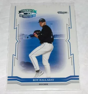 2005 Throwback Threads ROY HALLADAY #180 Platinum Blue SP/10 Phillies BLUE JAYS - Image 1 of 2