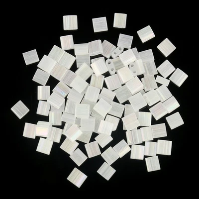 Cuentas de semillas de vidrio checo 2 agujeros 5x5x2 mm 45 estilos fabricación de joyas 50 piezas Foto 1 de 4