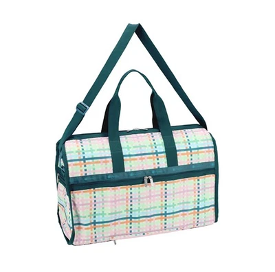 Mason Madras Deluxe Large Weekender Crossbody Bag, Style 4319/Color E875, Fes... Foto 1 de 4