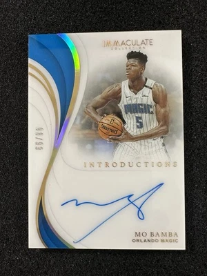 2018-19 Panini Immaculate Rookie Introductions Mo Bamba Acetate /99 - Image 1 of 2