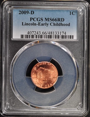 2009-D Lincoln Cent - Early Childhood PCGS MS66RD - Image 1 of 2