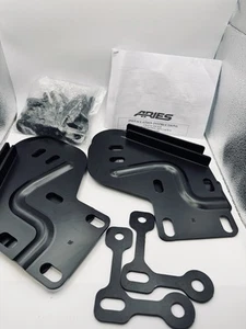 ARIES 4" Round Side Bar HARDWARE KIT ONLY Black fits F250/350/550HD CREW 99-2016 - Picture 1 of 2