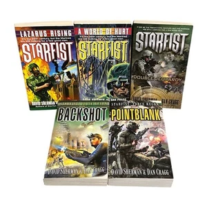 5 David Sherman Dan Cragg Science Fiction PB Book Lot Starfist & Force Recon - Picture 1 of 11
