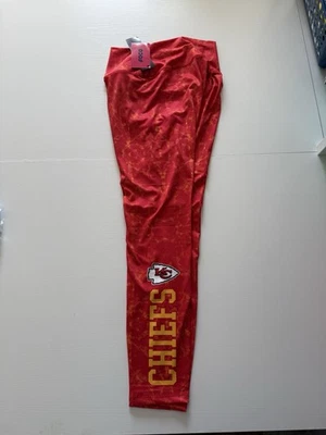 NUEVO CON ETIQUETAS NFL Equipo Ropa Leggings Medias Kansas City Chiefs Talla XL Foto 1 de 4