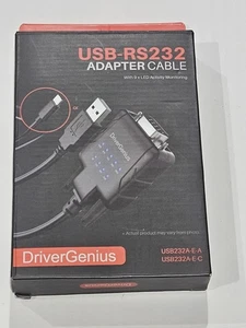 Adaptador USB-C a Serie RS232 DB9 con 9 x LED de Monitoreo de Datos, - Imagen 1 de 2