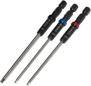 Metric Ball End Set 9616 (2.0Mm, 2.5Mm, 3.0Mm) – Speed Tip 1/4" Drive Hex Allen - Picture 1 of 7