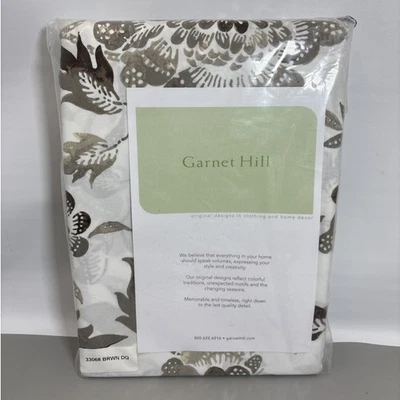 Funda nórdica Garnet Hill DQ Double Queen 33068 marrón NUEVA Foto 1 de 4