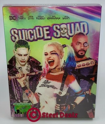 SUICIDE SQUAD [4K UHD + 3D + 2D] Blu-ray STEELBOOK [FILMARENA] XL LENTICULAR Foto 1 de 4