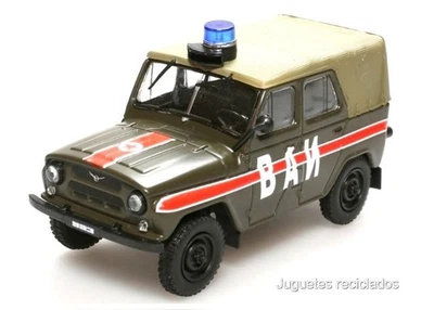 DEAGOSTINI JEEP GAZ 469 4X4 POLICIA MILITAR Rusia 1:43 Ixo Agostini Diecast Coche