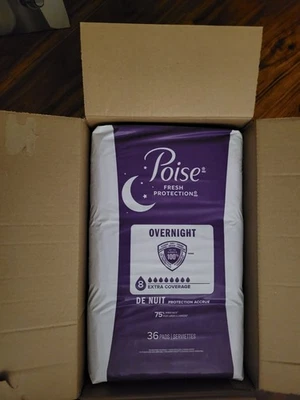 Almohadillas para incontinencia y posparto durante la noche 72 unidades para fugas en la vejiga, 8 Foto 1 de 4