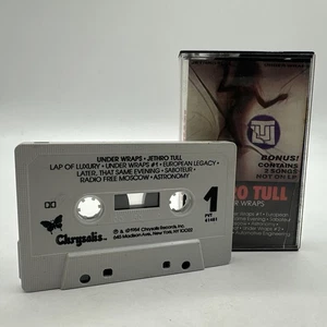 JETHRO TULL UNDER WRAPS PROMOTIONAL CASSETTE TAPE TWO BONUS TRACKS NOT ON LP - Picture 1 of 3