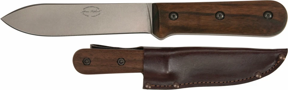 KA-BAR Becker BK62 Kephart escalas de nogal hoja fija Bushcraft, cuchillo de supervivencia Foto 1 de 3