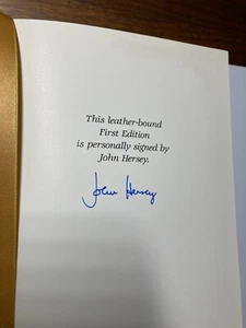 MINT+! “LIFE SKETCHES” JOHN HERSEY, SIGNED EASTON PRESS COLLECTORS 1ST EDITION - Picture 1 of 9