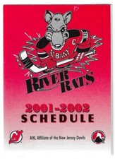 2001-02 Albany River Rats AHL Hockey Schedule !!! Armory Automotive