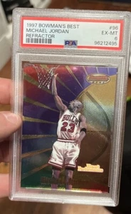 1997 Bowman’s Best Michael Jordan Refractor PSA 6 EX-MT #96 Nice Jordan! - Bild 1 von 2