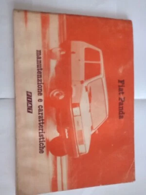 Libretto Uso Manutenzione Fiat Panda Prima Serie - Immagine 1 di 3