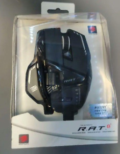 Mad Catz R.A.T.8 + Plus Wired Gaming Mouse FPS Up to 16000 DPI MR05DCINBL000-0J
