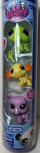 Littlest Pet Shop Wild Vibes Trio Series 1 Figures 35 Iguana 36 Axolotl 37 Rhino - Picture 1 of 3