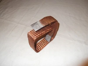 Vintage Ground Cable Battery braided automobile aaca concours - Foto 1 di 2