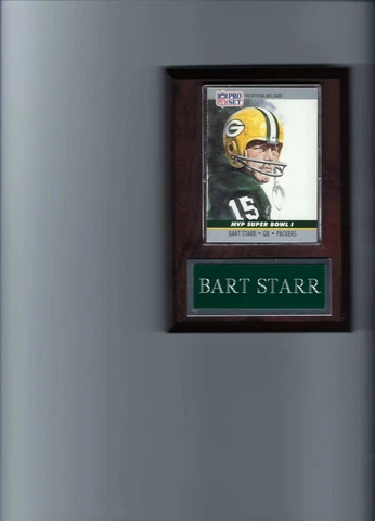 BART STARR PLAQUE GREEN BAY PACKERS FOOTBALL NFL   C3 Cover