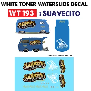 WT193 White Toner Waterslide Decals SUAVE CITO For Custom 1:64 Hot Wheels - Picture 1 of 6