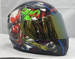 LS2 FF353 HAPPY DREAMS FULL FACE MOTORCYCLE CRASH HELMET AND VISOR - Picture 1 of 9