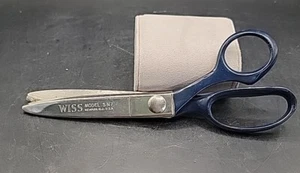 Wiss Zackenschere Modell SN 7 Newark N.J., blauer Griff - Bild 1 von 5