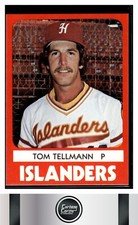Tom Tellmann 1980 TCMA Hawaii Islanders #14 San Diego Padres