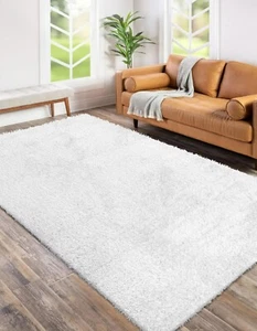 Modern Shaggy Rugs Soft Washable Carpet Living Room Bedroom Hallway Indoor Mats - Picture 1 of 115