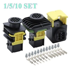 Kit de enchufe conector impermeable macho hembra automotriz TE HDSCS de 6 vías/pin - Imagen 1 de 14