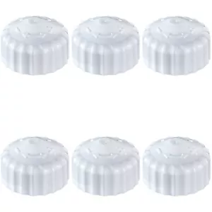 6x Handrad Handregulierkappe Bauschutzkappe M30 x 1,5 weiße einfache Ausführung - Bild 1 von 9