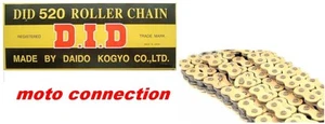 DID 520 X 120 GOLD MX Chain for KAWASAKI KX450 MOTOCROSS - Picture 1 of 1