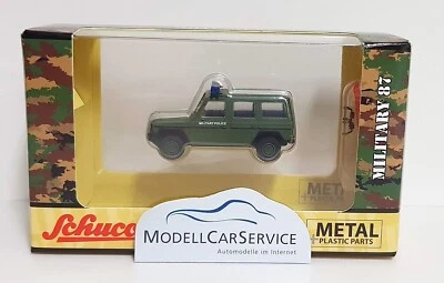 Schuco (H0): 26666 Mercedes G-Klasse Lkw 0,5t gl Wolf "Military Police" mattgrün - Bild 1 von 3