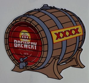 XXXX BEER KEG BUMPER STICKER FOR MANCAVE FRIDGE ESKY ETC - Picture 1 of 1