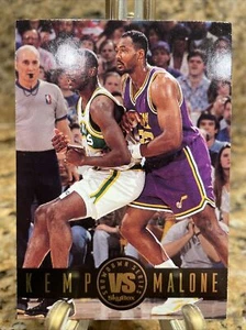 1993 SkyBox #SS7 Shawn Kemp / Karl Malone Showdown Series. - Picture 1 of 2