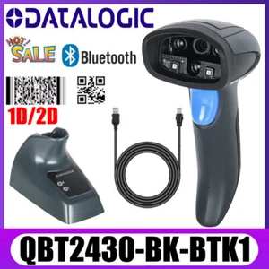 Datalogic QuickScan QBT2430-BK-BTK1 Bluetooth 1D 2D USB Barcode Scanner W/ Base - Picture 1 of 23
