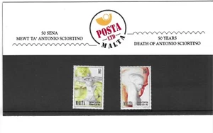 Malta 50th Anniversary of the Death of Antonio Sciortino 1997 Tech Card MNH - Picture 1 of 1
