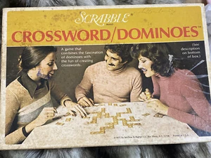 Scrabble Crossword Dominoes Vintage 1975 Game Selchow & Righter Complete - Picture 1 of 6