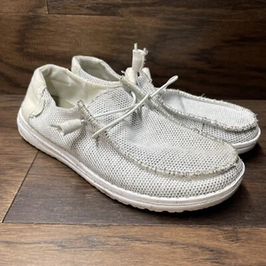 Hey Dude Wendy Sox Stone White Womens Size 7 - Picture 1 of 13