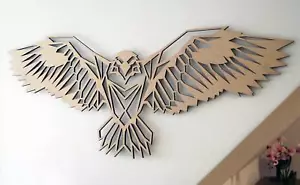 Holz Deko Adler Dekoration Wohnung Wand Wand Deko Natur Wanddeko Ideen Wandbild - Bild 1 von 2