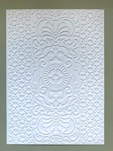 Embossed Card / Topper. White x 4 ...300gsm. ...(O) - Picture 1 of 1
