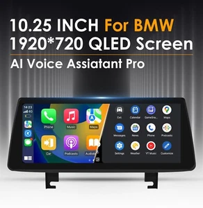 10.25" Android 13 Car Stereo Apple CarPlay GPS Nav For BMW 3 Series F30 F31 NBT - Picture 1 of 21