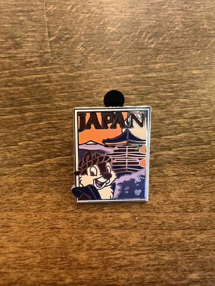 Disney Parks Trading Pin - 2008 Hidden Mickey Series Dale in Japan Postcard GUC - Image 1 of 2