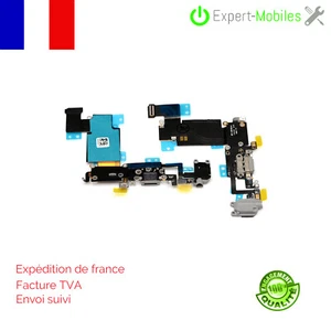 iPhone 6s plus - DOCK CONNECTEUR DE CHARGE GRIS BLANC - Photo 1 sur 3