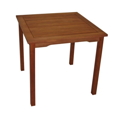 Gartentisch Holztisch Gartenmöbel Tisch Esstisch LAGO 75X75cm Eukalyptus geölt - Bild 1 von 4