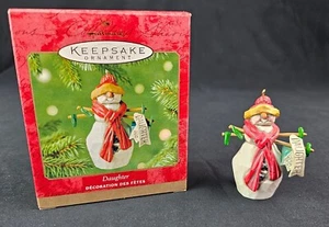 Hallmark Keepsake Christmas Ornament 2001 Daughter Snowman Vintage NEW IN BOX - Picture 1 of 4