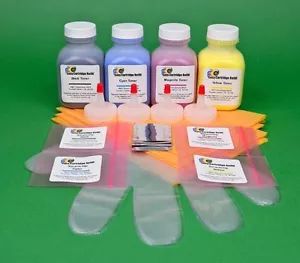 HP 312 Pro MFP M476dn M476dw M476nw 4-Color Toner Refill Kit with Chips. 340gr. - Picture 1 of 1