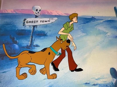 SCOOBY-DOO animation cel 1972 Vintage Cartoons Production Art HANNA-BARBERA  I2 - Image 1 of 4